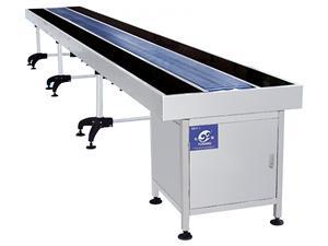 Cinta transportadora con mesa de vidrio